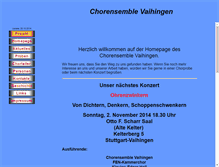 Tablet Screenshot of chorensemble-vaihingen.de